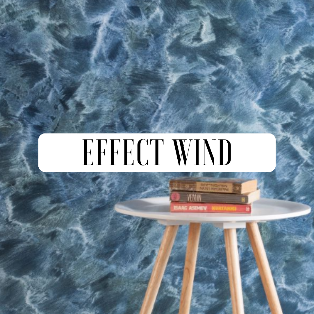 Effect Wind je perleťová stěrka s jemnou strukturou a proměnlivými odlesky pro elegantní a klidný vzhled.